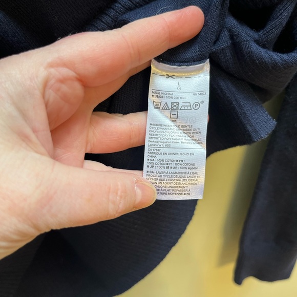 Gap Navy Crewneck sweater size large - Picture 6 of 9